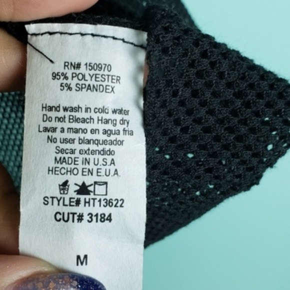 Anthropologie Lavender Field See Through Mesh Top - Picture 4 of 4